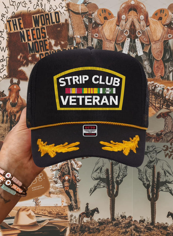 Strip Club Veteran Trucker Hat