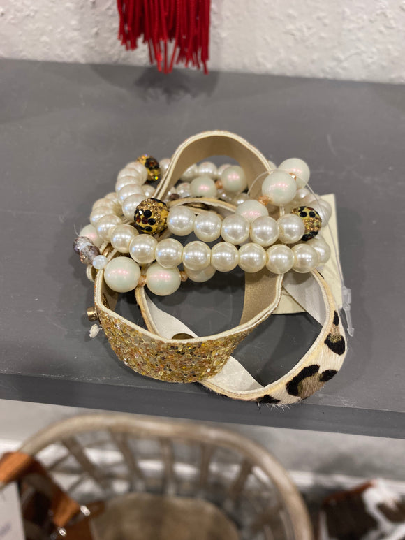 Leopard Print Bracelet Set