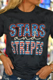 Stars And Stripes Faux Patch Star Tee