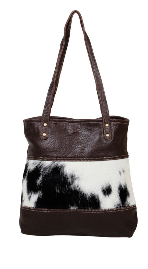 Furred Leather and Hair on Bag