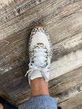Leopard Cream Runner Sneakers