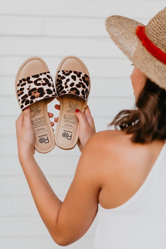 Rollasole Leopard Print Sandals